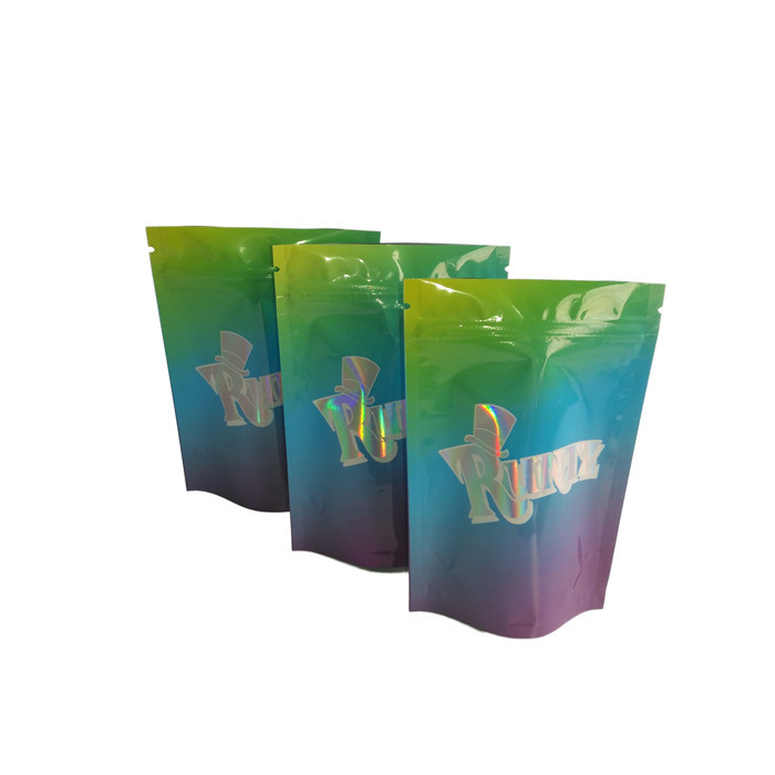 กลิ่นพิสูจน์สมุนไพรธูปบรรจุภัณฑ์ Mylar CR Ziplock Runtz ถุงสำหรับเมล็ดดอกไม้วัชพืช