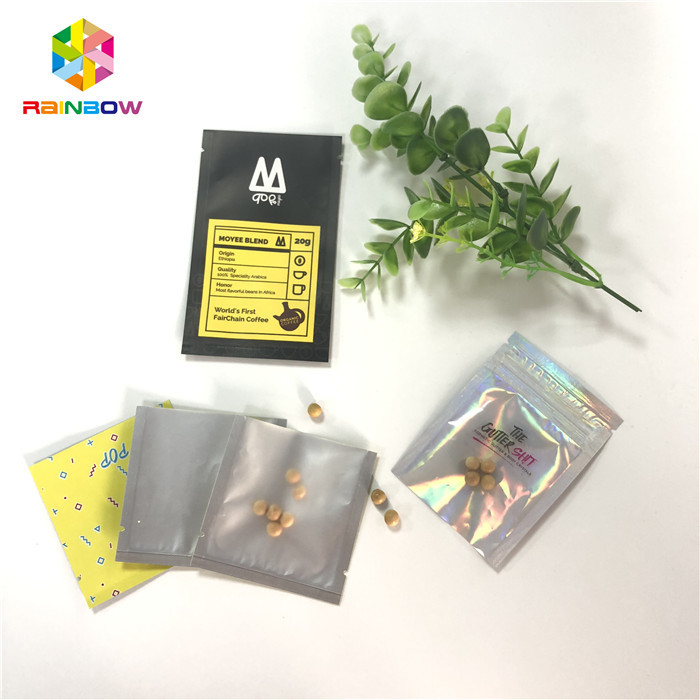 ยาลดความร้อนพิสูจน์กลิ่นแท็บเล็ตยาบรรจุภัณฑ์มินิ 3x5 นิ้วพร้อมฝาหลังใส