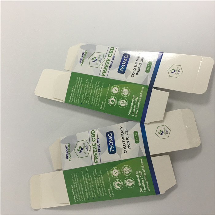 ที่กำหนดเองพิมพ์ CMYK โลโก้สีขาวกระดาษแข็ง CBD Vape กล่องบรรจุภัณฑ์