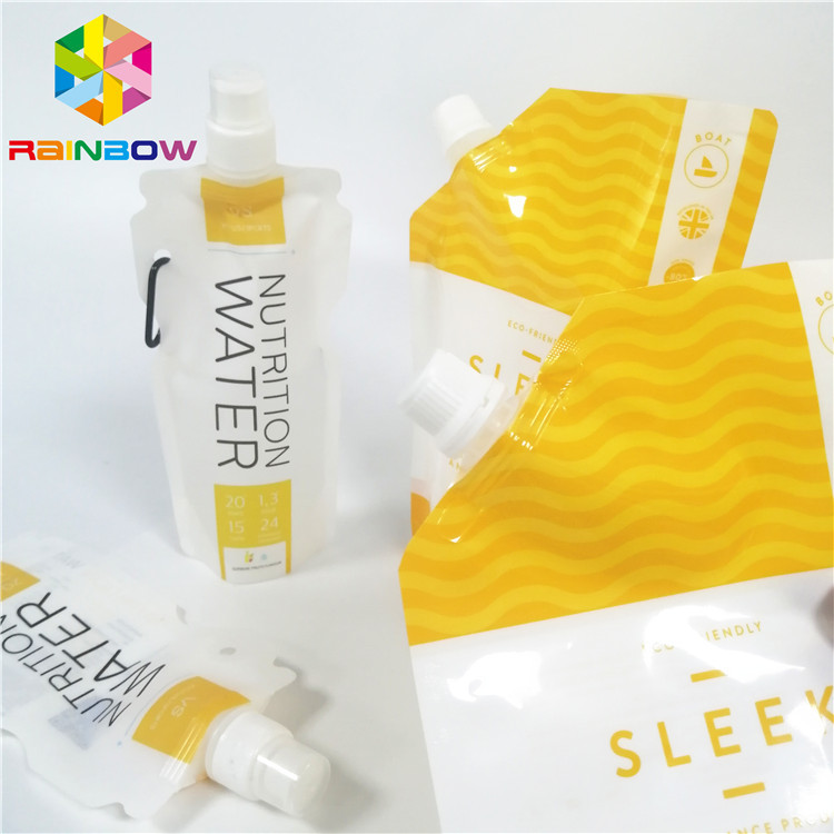 เครื่องดื่มน้ำผลไม้ถุงพวยบรรจุภัณฑ์รั่วซึมลามิเนตสำหรับเครื่องดื่ม