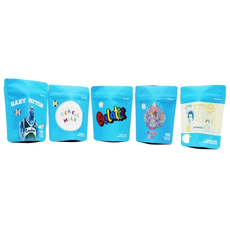 บรรจุภัณฑ์ธูปสมุนไพรเอสจีเอรับรองกลิ่นหลักฐานกินถุง Mylar พิมพ์ UV