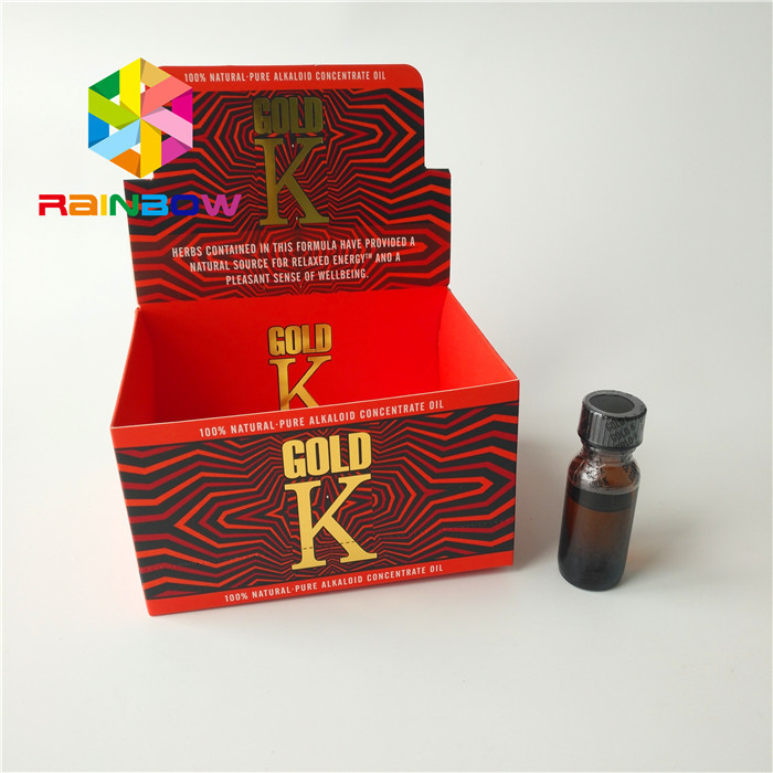CMYK Color บรรจุภัณฑ์กล่องกระดาษโฆษณา E Liquid Cardboard เคาน์เตอร์จอแสดงผลด้านบน