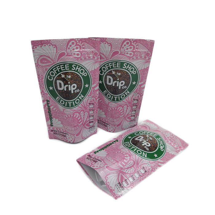 หยดกาแฟบรรจุภัณฑ์ซิปพิมพ์แบบกำหนดเองยืนขึ้นกระเป๋ากลิ่นพิสูจน์เป็นมิตรกับสิ่งแวดล้อม