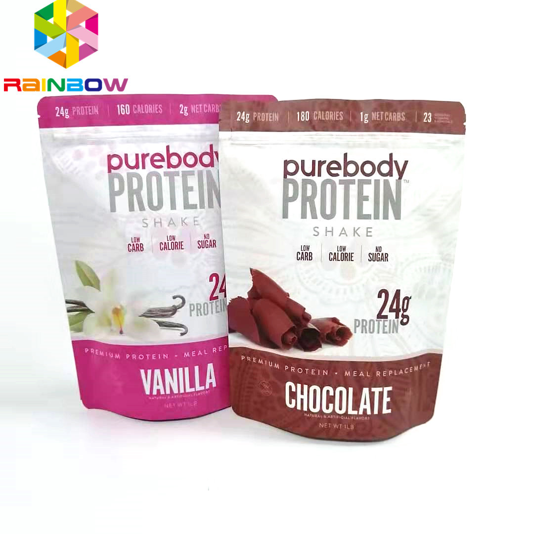 กระเป๋าขั้นต่ำพิมพ์ดิจิตอลยืนขึ้นถุงซิปทำงานฝีมือบรรจุภัณฑ์อาหาร Drawstring