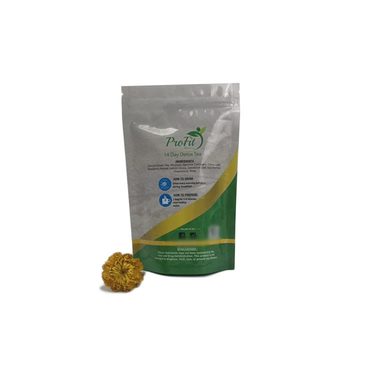 เป็นมิตรกับสิ่งแวดล้อมถุงชาบรรจุภัณฑ์ถุงบรรจุถุงยืนขึ้น Mylar ด้วยซิปล็อค