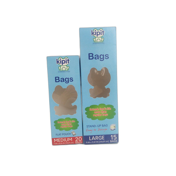 กล่องบรรจุภัณฑ์กระดาษแข็งสี่เหลี่ยมผืนผ้ารีไซเคิลได้สีสันสวยงามพิมพ์เก็บอาหารสด