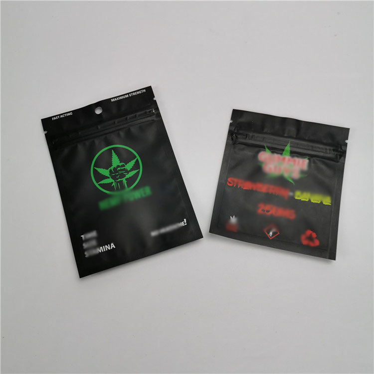 ผนึกถุงพลาสติก Ziplock บรรจุภัณฑ์ Runtz Smell Proof 3.5 กรัมพิมพ์ฉลากแบบกำหนดเอง
