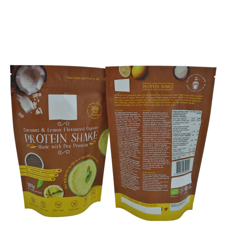 ถุงซิปอลูมิเนียมฟอยล์สำหรับบรรจุภัณฑ์แบบผง