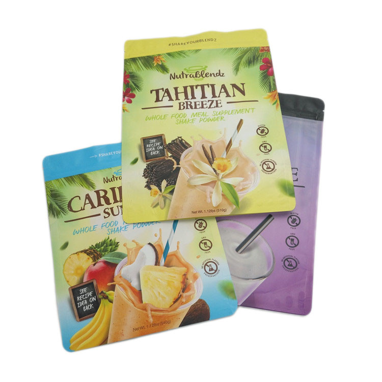 บรรจุภัณฑ์พลาสติกพิมพ์ถุงราเวียร์ด้านบนซิป