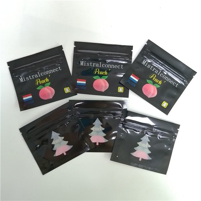 กราเวียร์พิมพ์ถุงแบน Ziplock หลักฐานเด็ก 3.5g