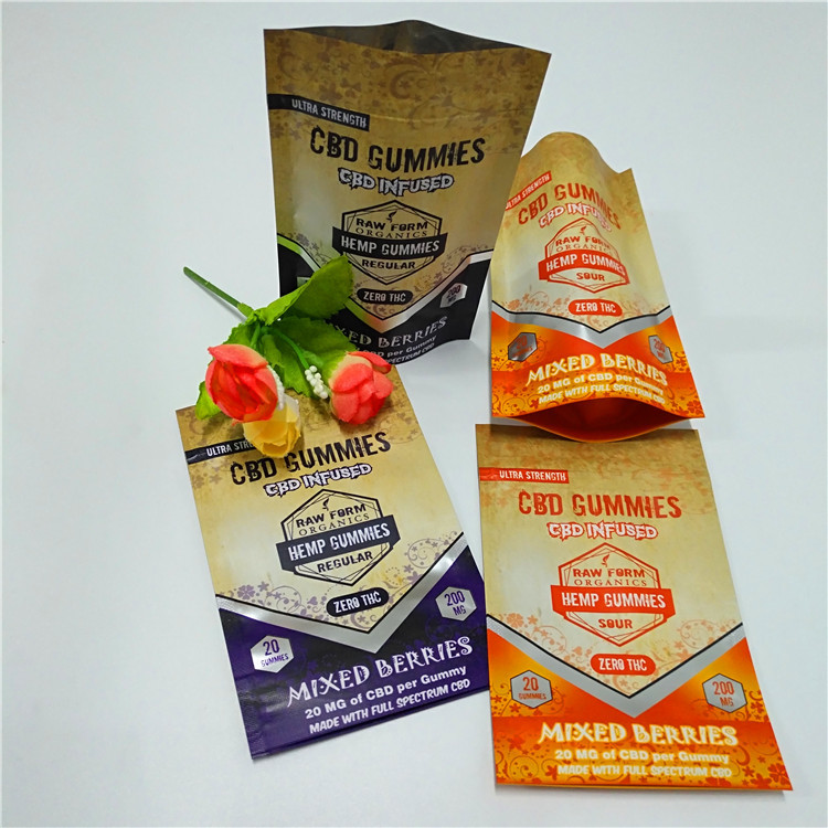 MOPP 3.5g 7g Smell Proof Mylar Bag Gravure Printing