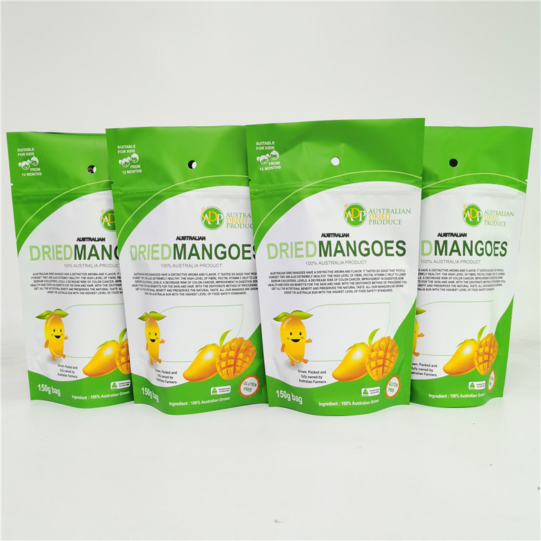 500 กรัม 1 กิโลกรัมที่กำหนดเอง Doypack Ziplock กระเป๋าผลไม้แห้งถุงบรรจุภัณฑ์ Mylar ถุงฟอยล์