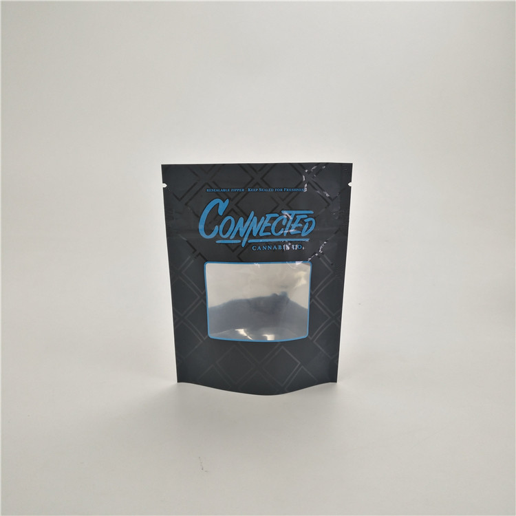 ถุงหลักฐานเด็กถุงพลาสติกที่กำหนดเองสำหรับถุง CBD runtz จังเกิ้ลคุ้กกี้ยาพร้อมหน้าต่าง