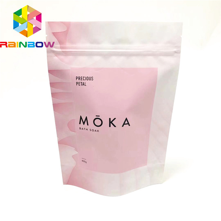 ถุง Ziplock สำหรับอาหารอลูมิเนียมฟอยล์ยืนขึ้นถุงถุงบรรจุภัณฑ์โลโก้ที่กำหนดเอง