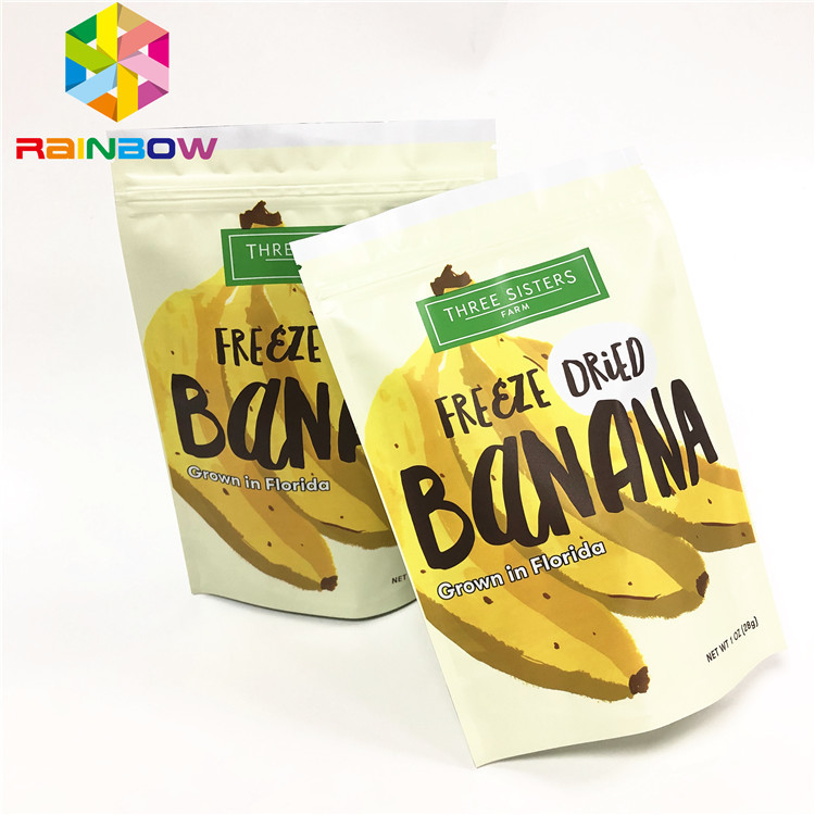 ฟอยล์ลามิเนตยืนขึ้นถุงด้วยถุง ziplock พิมพ์แบบกำหนดเองสำหรับถุงบรรจุภัณฑ์ที่กำหนดเองของขนม / ขัดผิว