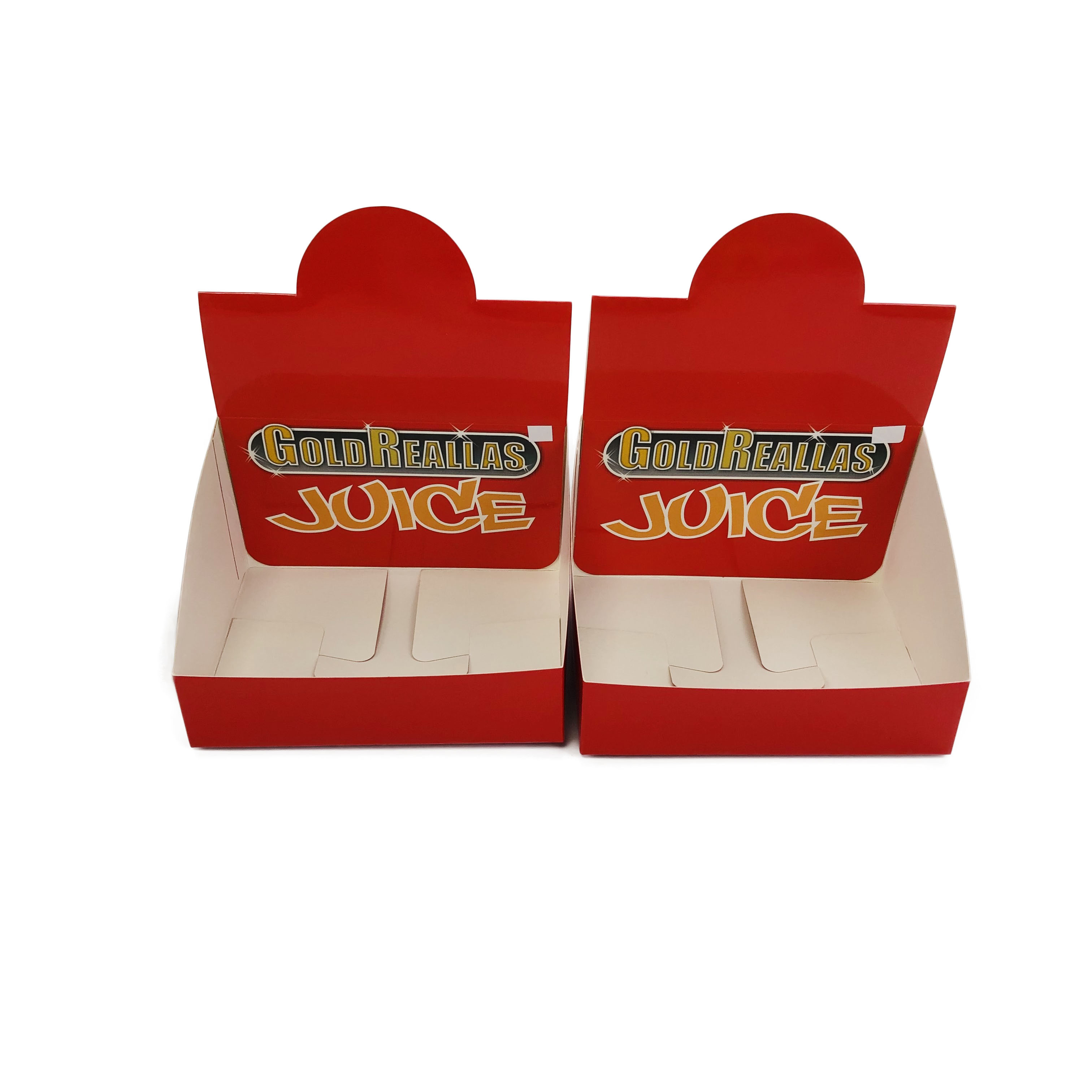 กล่องกระดาษแข็งแสดงบรรจุภัณฑ์สี CMYK สำหรับบรรจุภัณฑ์ขวดเคลือบเงา