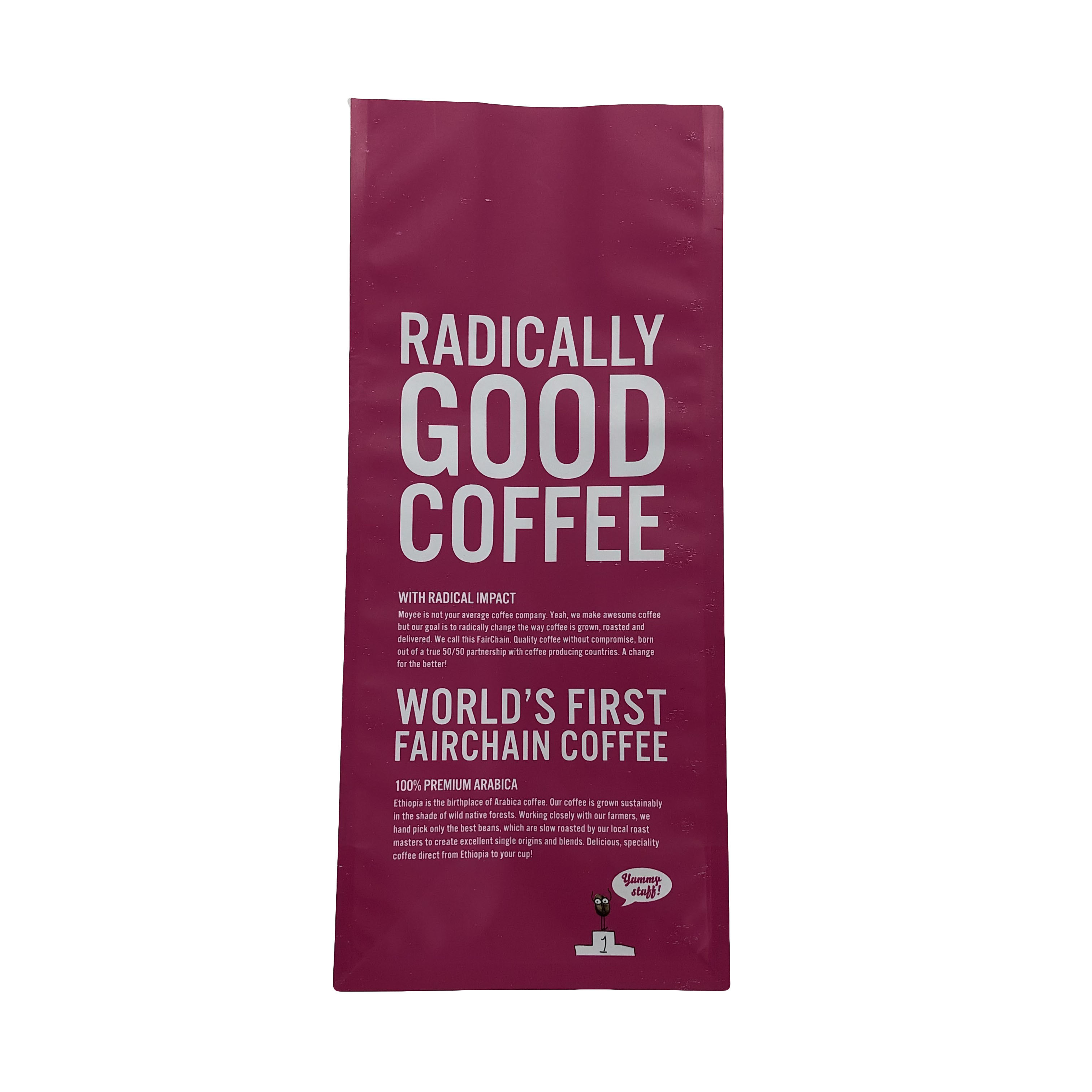 ที่กำหนดเองคุณภาพสูงสีชมพูกันน้ำพิมพ์ดิจิตอลถุงซิปล็อคพลาสติกยืนขึ้นด้านล่างแบนสำหรับกาแฟถั่ว