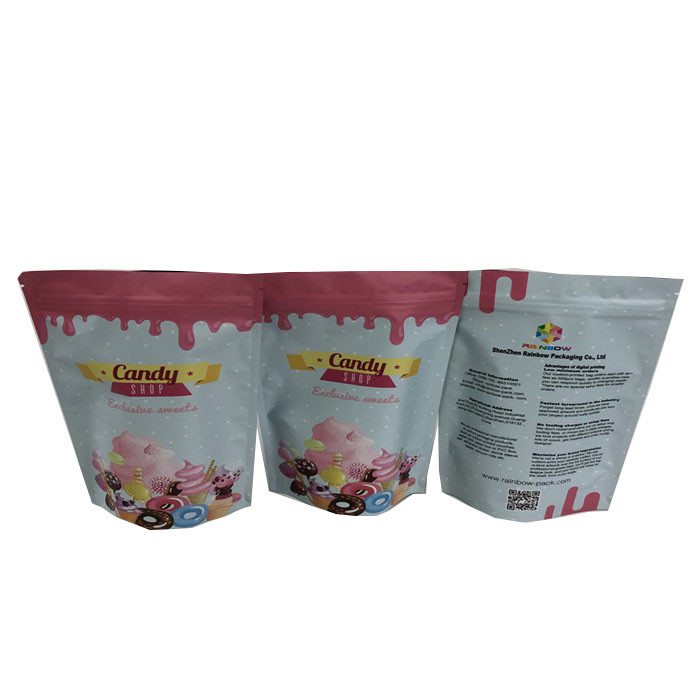 280g Protein Shake Doypack 100 Micron Matte Mylar Zipper Bags