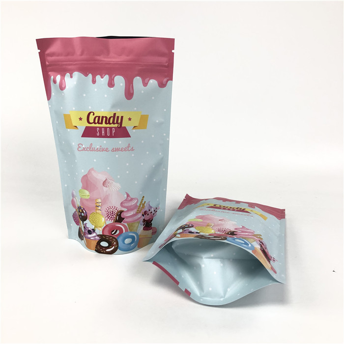 ถุงอลูมิเนียมฟอยล์ Mylar Ziplock 100 ไมครอนสำหรับเครื่องเทศถั่ว