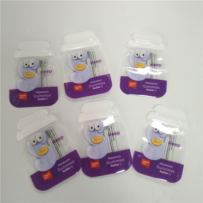 อาหารเด็กพิมพ์กราเวียร์บรรจุภัณฑ์ถุงพวย 50 มม