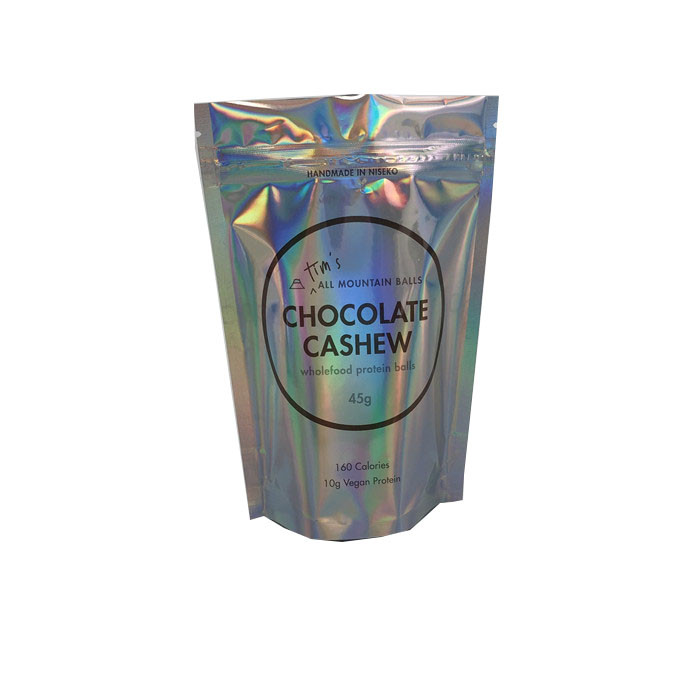 ขายส่งที่กำหนดเองโฮโลแกรมลามิเนตซิปล็อคพลาสติก Mylar Pouches ถุงลูกโปรตีน