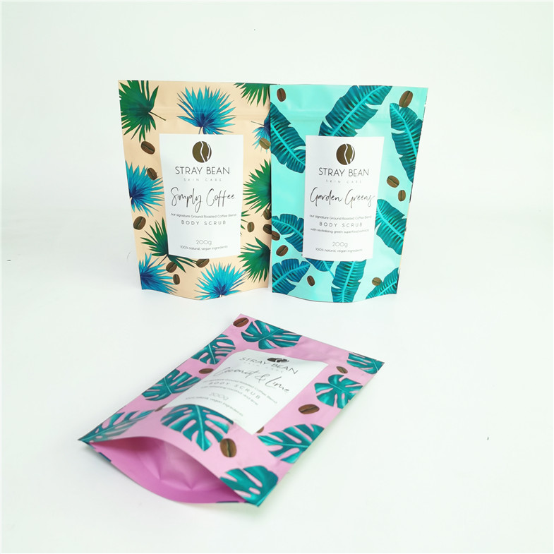 ที่กำหนดเอง Doypack กาแฟเกลือขัดผิวหน้าถุงบรรจุภัณฑ์ Suger Body Scrub บรรจุภัณฑ์
