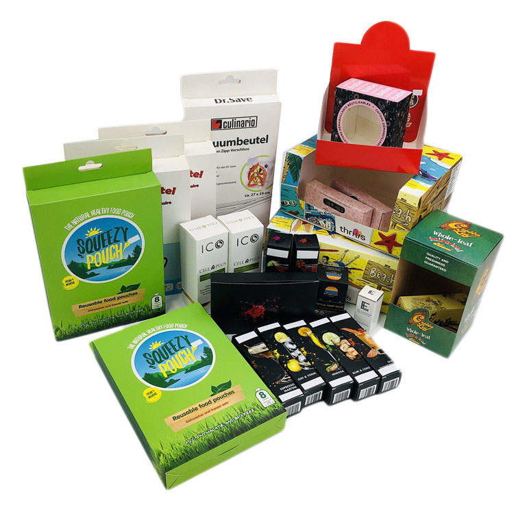 กล่องกระดาษแข็ง 250gsm Hemp CBD พร้อมโลโก้