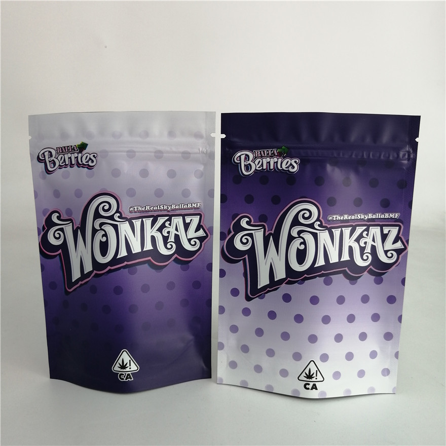 ที่กำหนดเอง 3.5g คุกกี้ถั่ววัชพืชยืนขึ้นถุงซิปถุงขนมพลาสติก 7g 18g 24g