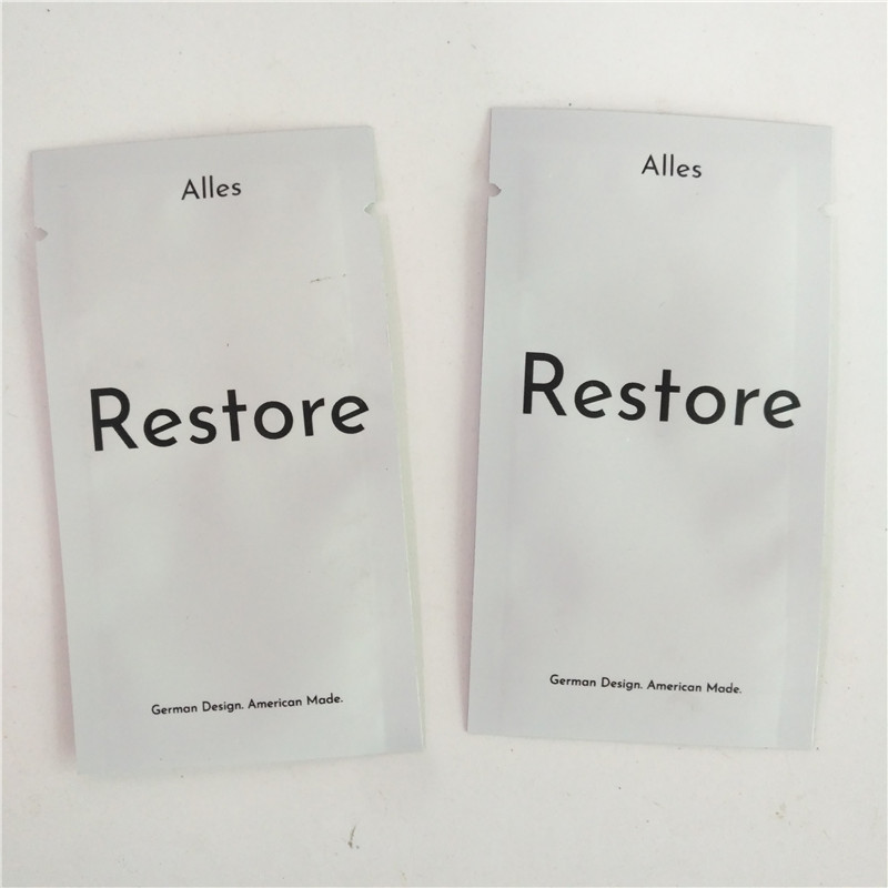 ถุงบรรจุภัณฑ์เครื่องสำอาง MOPP Mylar Foil ซีลสามด้าน