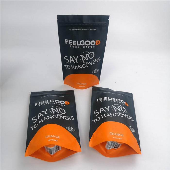 Snack Mylar 120mic Zipper Standing Pouches 20 * 15 * 8cm สำหรับใส่อาหาร