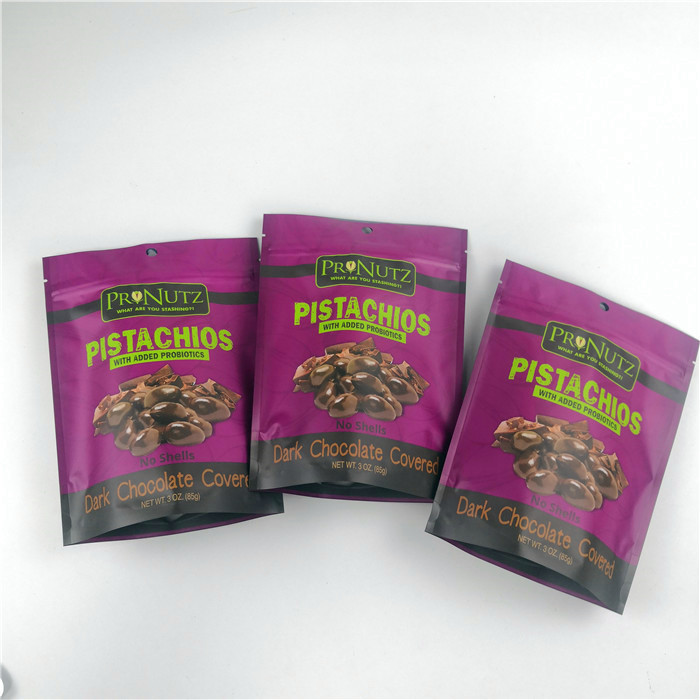 โลโก้ที่กำหนดเองถุงบรรจุสูญญากาศปิดผนึกความร้อนลามิเนตสำหรับบรรจุภัณฑ์ถั่ว