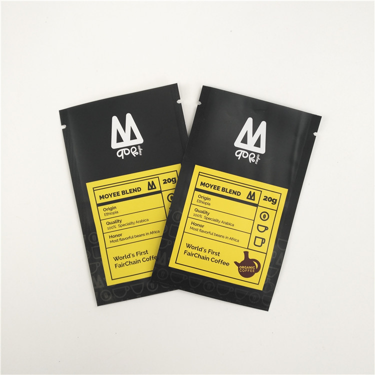 250g 500g เมล็ดกาแฟ MOPP VMPET Stand Up Pouch พร้อมวาล์ว