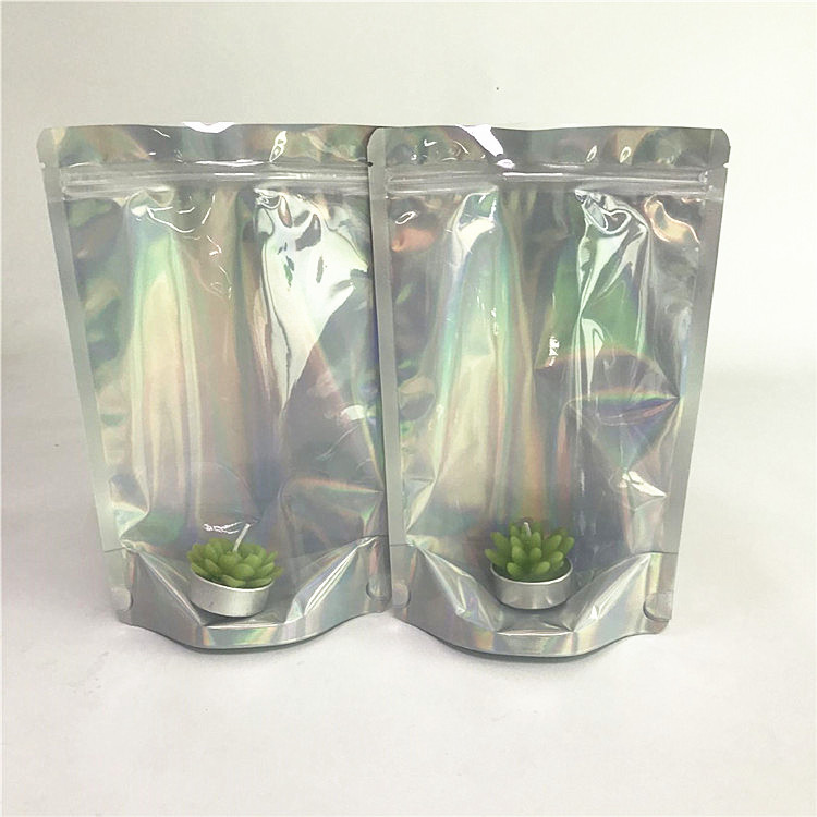 การพิมพ์กราเวียร์ด้านหน้าแบบใสถุงพลาสติกโฮโลแกรมสี CMYK