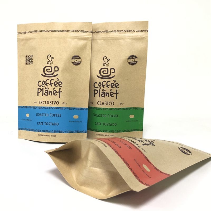 กระดาษคราฟท์สี Pantone MOPP VMPET 180 Micron Stand Up Pouch