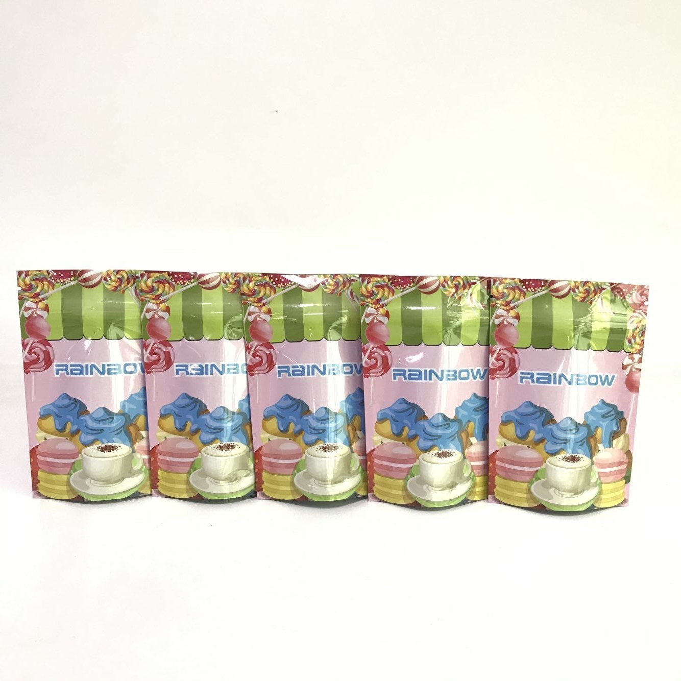 การพิมพ์ดิจิตอลถุงบรรจุอาหารอลูมิเนียมฟอยล์ยืนขึ้นถุงสำหรับบรรจุภัณฑ์ขนมขบเคี้ยว