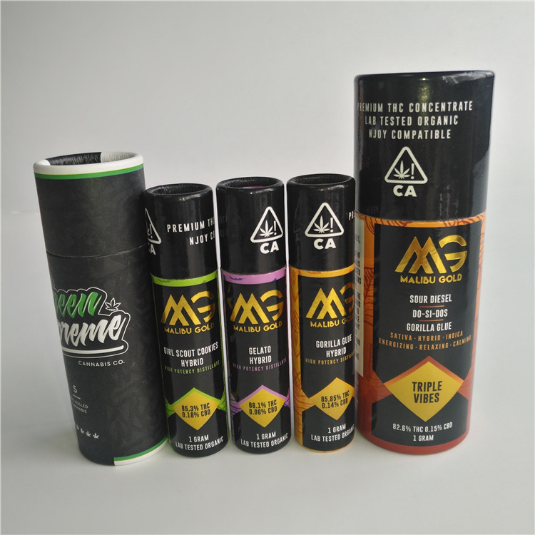 กล่องกระดาษแบบกำหนดเองสำหรับ 10ml 30ml 50ml E-Liquid และขวดน้ำมัน Cbd บรรจุภัณฑ์กล่องกระดาษทรงกระบอกสำหรับบรรจุภัณฑ์ Hepm