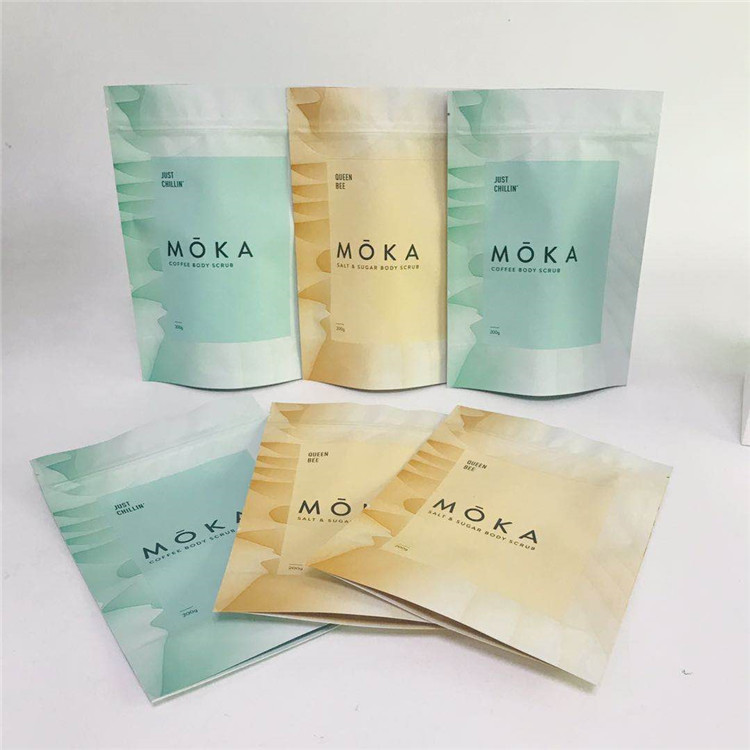 ถุงบรรจุภัณฑ์ป้องกันกลิ่นพิมพ์ดิจิตอลถุงอลูมิเนียมฟอยล์เคลือบด้านพร้อมซิป