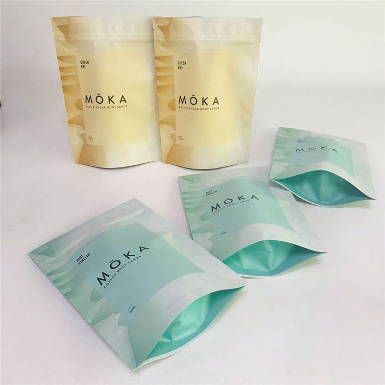 ถุงบรรจุภัณฑ์ขัดผิวการพิมพ์ดิจิตอลเคลือบอลูมิเนียมฟอยล์อาบเกลือถุงบรรจุภัณฑ์