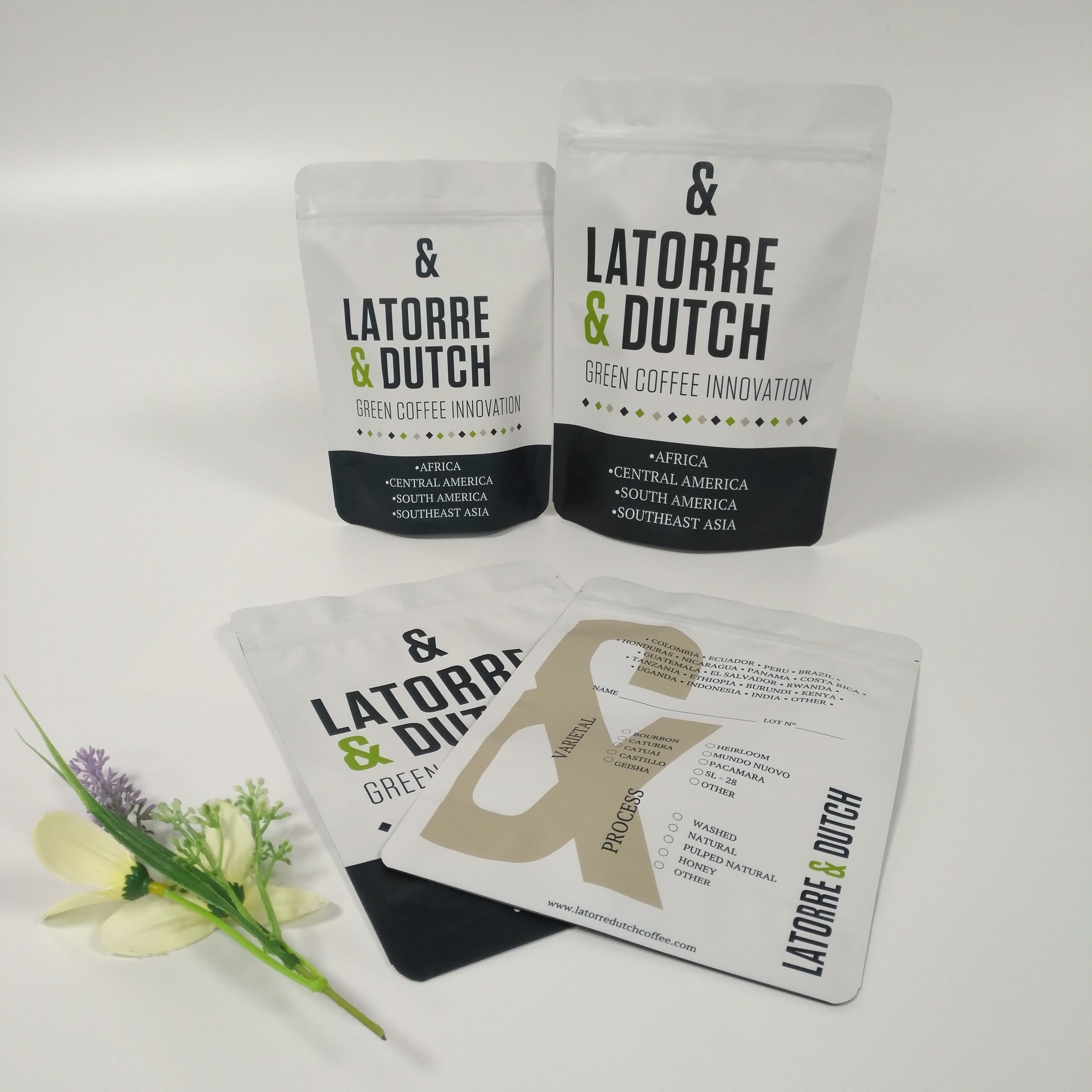 ถุงบรรจุภัณฑ์ขัดผิวอลูมิเนียมฟอยล์ด้านการพิมพ์ดิจิตอล