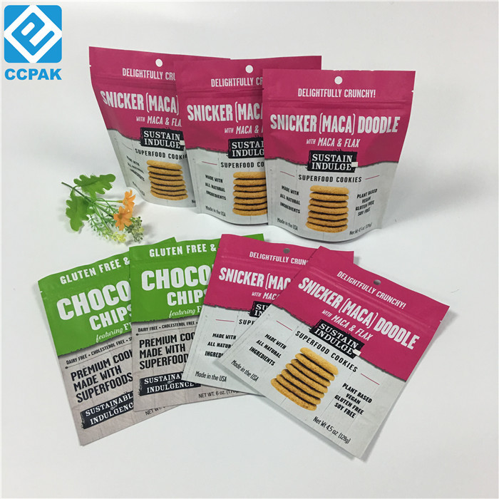 ถุงใส่อาหารที่ปิดผนึกได้พร้อมถุงซิปล็อคสำหรับผลไม้แห้งถั่ว