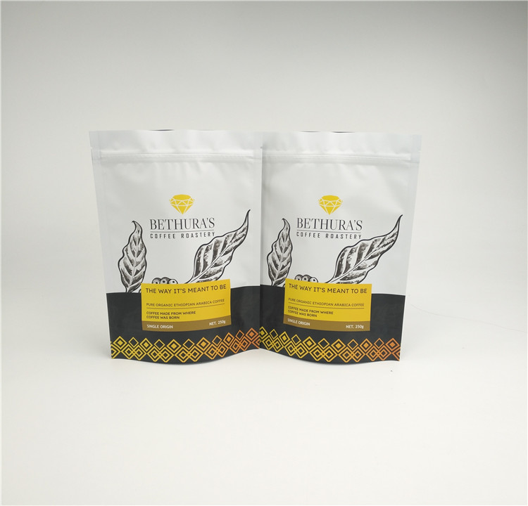 140mic MOPP Reusable Side Gusset Mylar Bag สำหรับเมล็ดกาแฟ