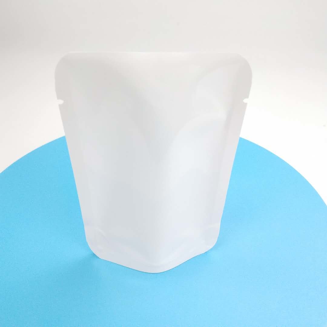 ซีลความร้อนแบบผนึกที่กำหนดเองไม่มีซิป Doypack Reseal Pouch ยืนขึ้นกระเป๋าเมล็ดพันธุ์ดอกไม้สีขาว PE NY ถุงบรรจุภัณฑ์วัสดุ