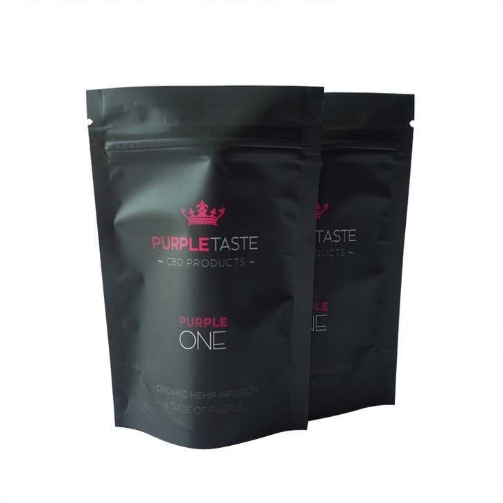 14g 28g Smell Proof Printed Foil CBD Mylar Bag พร้อม Ziplock