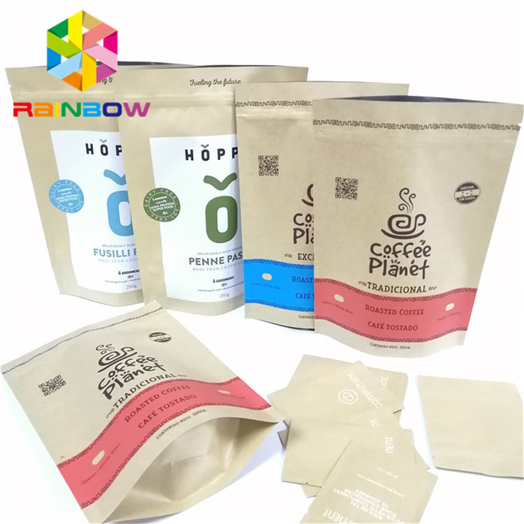 ถุงกระดาษฟอยล์ VMPET Mylar CYMK Gravnre พิมพ์ด้วยซิป