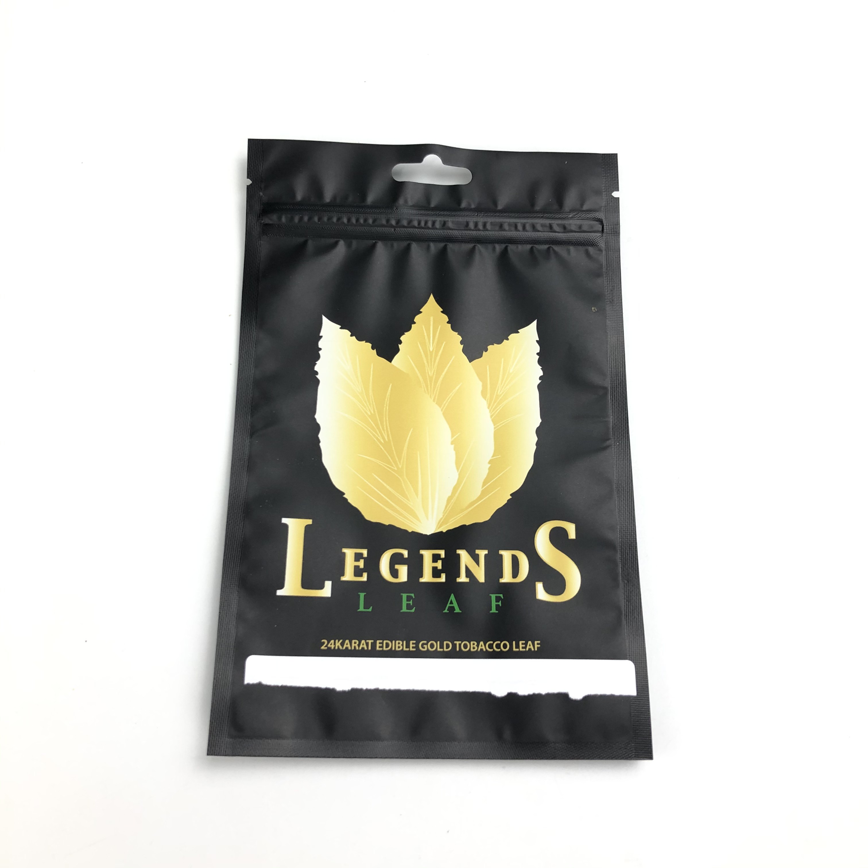 ฟิล์มด้าน MOPP VMPET ถุงซิปล็อคแบบผนึกสำหรับบุหรี่ยาสูบ