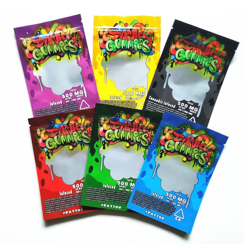 CMYK 4.3 Mils ถุงกระดาษกันเด็กหนาซอง Cbd