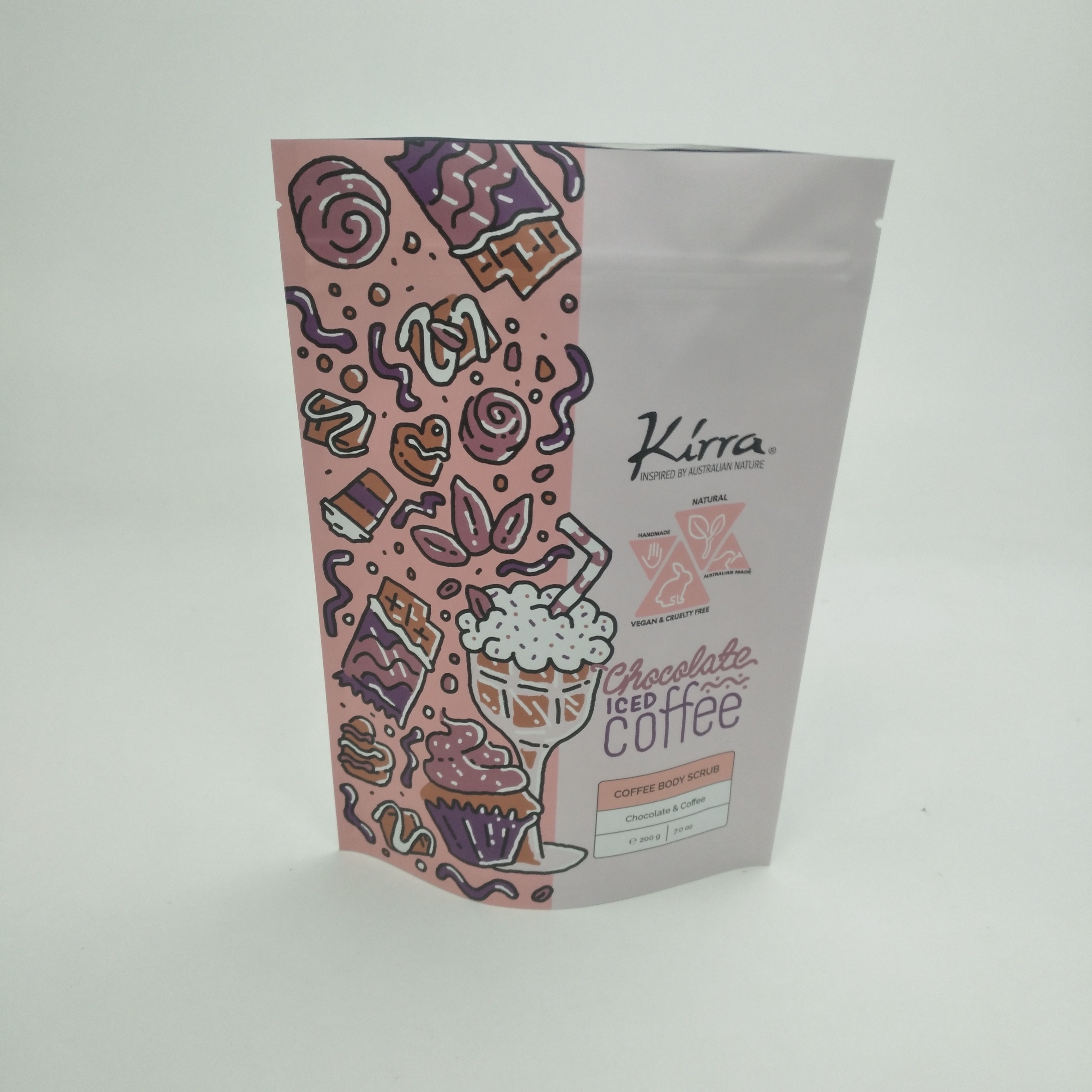 ฟิล์ม Bolsa Matt MOPP VMPET แบบถอดได้ Stand Up Pouch สำหรับ Beans Doypack