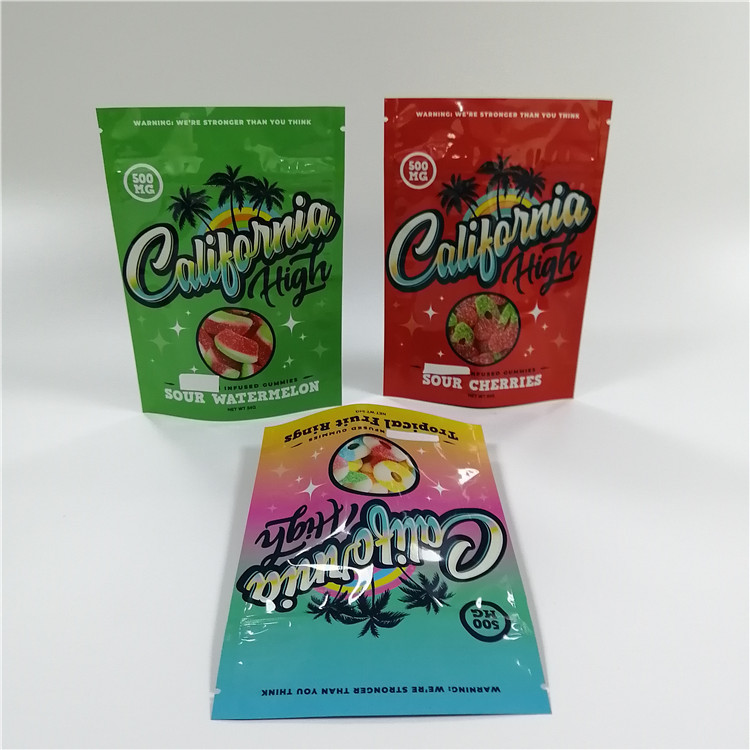 กราเวียร์พิมพ์ถุงบรรจุภัณฑ์ Mylar VMPET สำหรับหมี Gummies