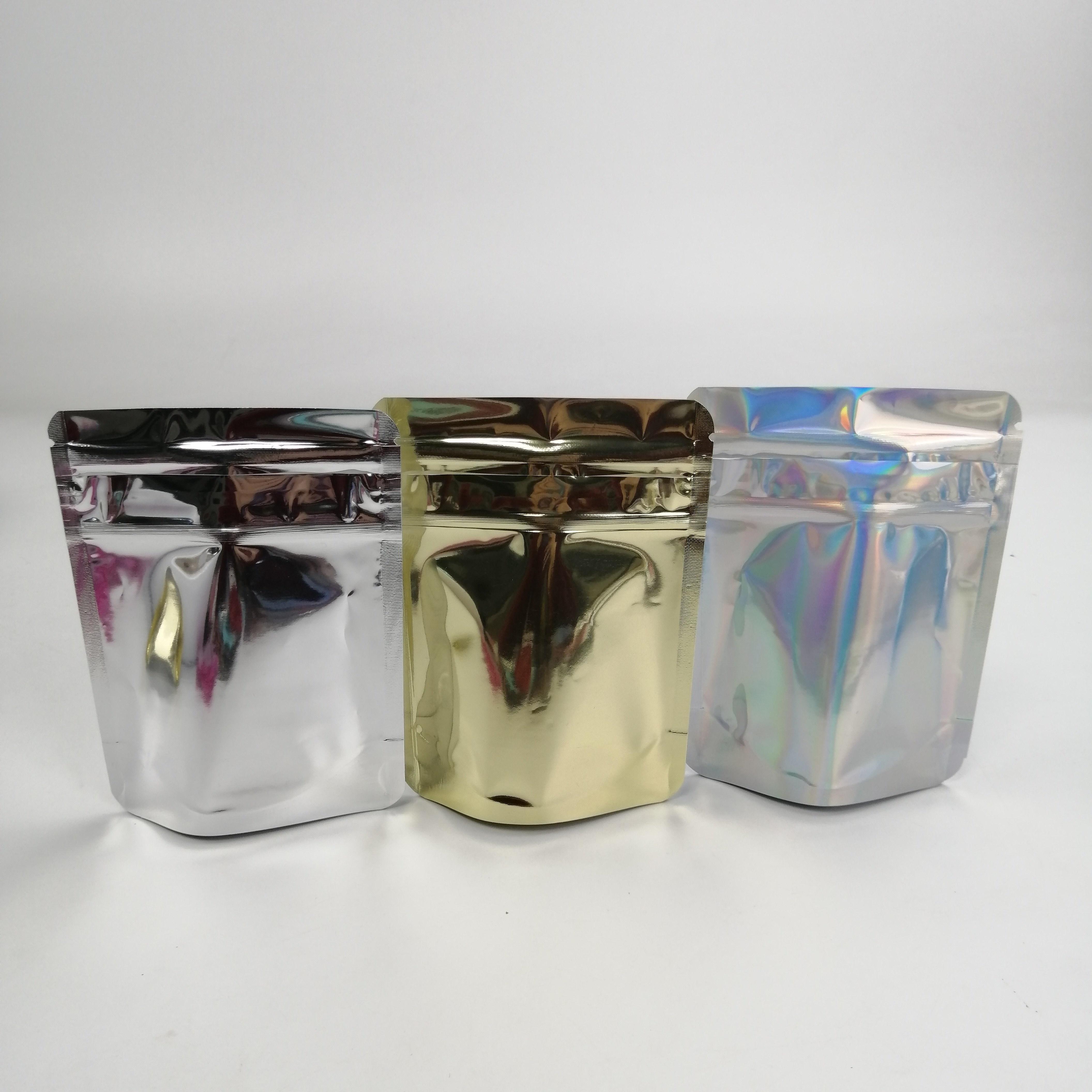 Mylar Stand Up ถุงพลาสติกน้ำตาลบรรจุอาหารเกรดเด็กทน