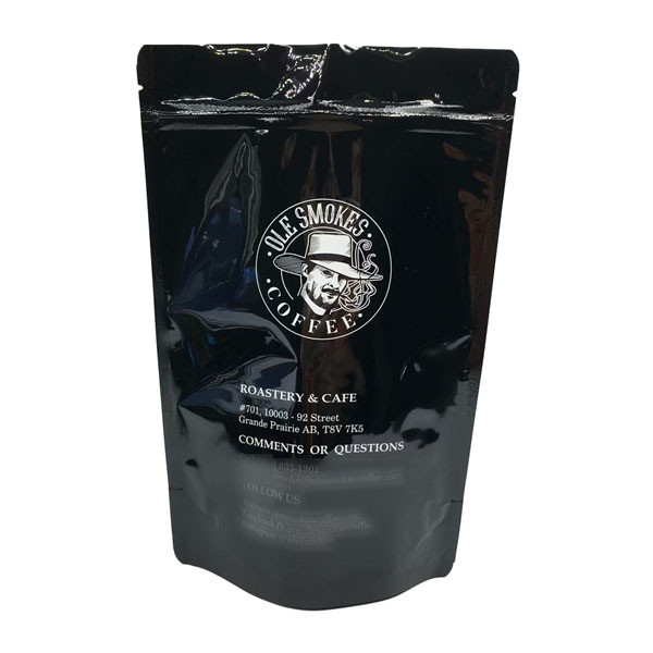 Ziplock Tear Notch เมล็ดกาแฟถุงพลาสติกบรรจุภัณฑ์ 100g 200g 250g 500g